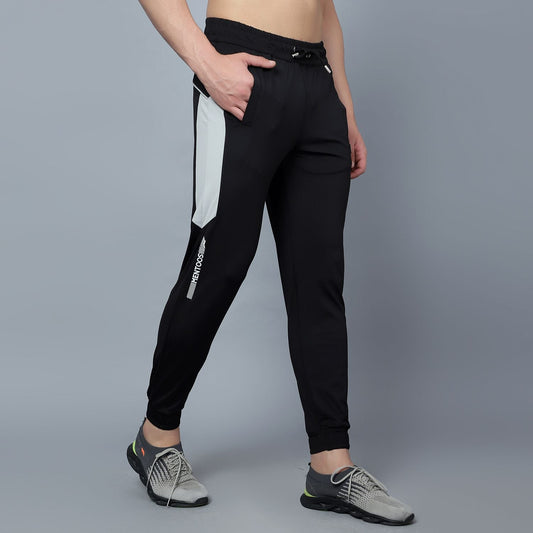 Colourblock jogger with drawstring Black Mentoos