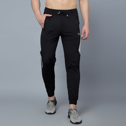 Colourblock jogger with drawstring Black Mentoos