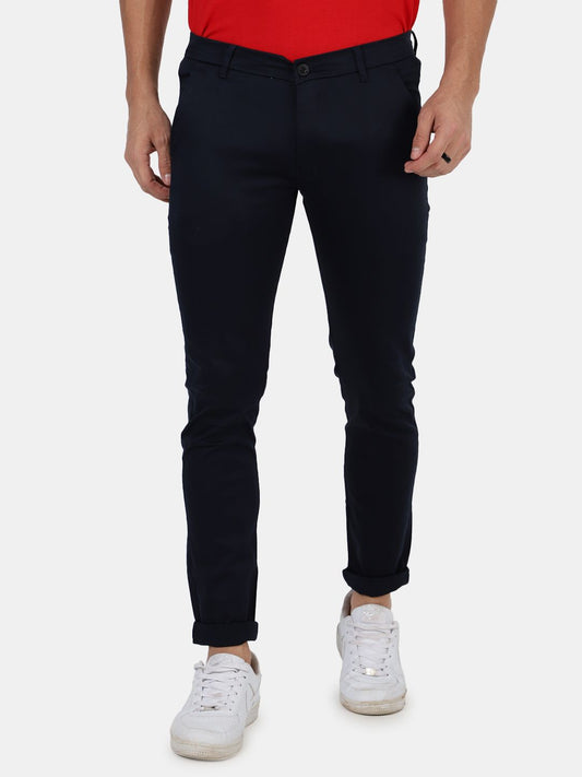 Slim fit flat front chinos Grey