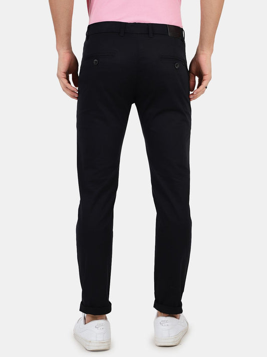 Slim fit flat front chinos_Black