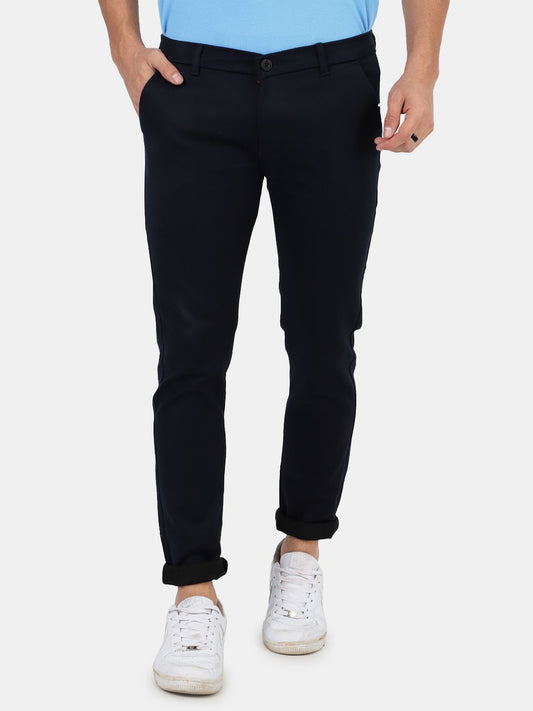 Slim fit flat front chinos Brown