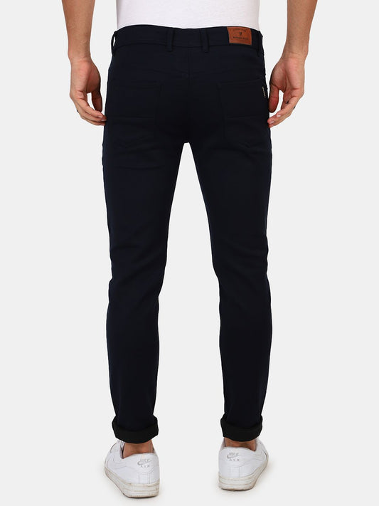 Slim fit flat front trouser____Blue