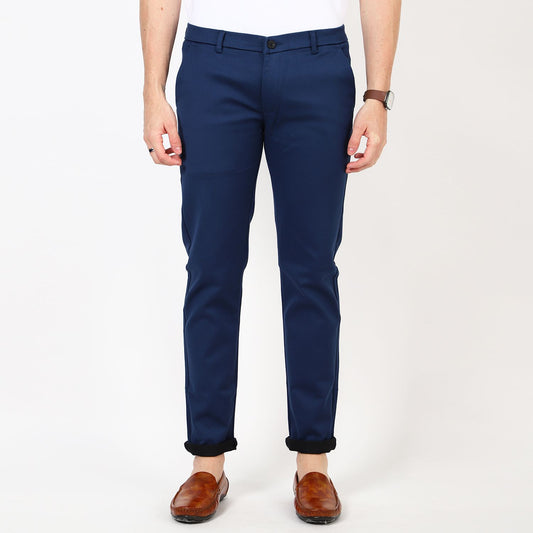 Slim fit flat front chinos Olive