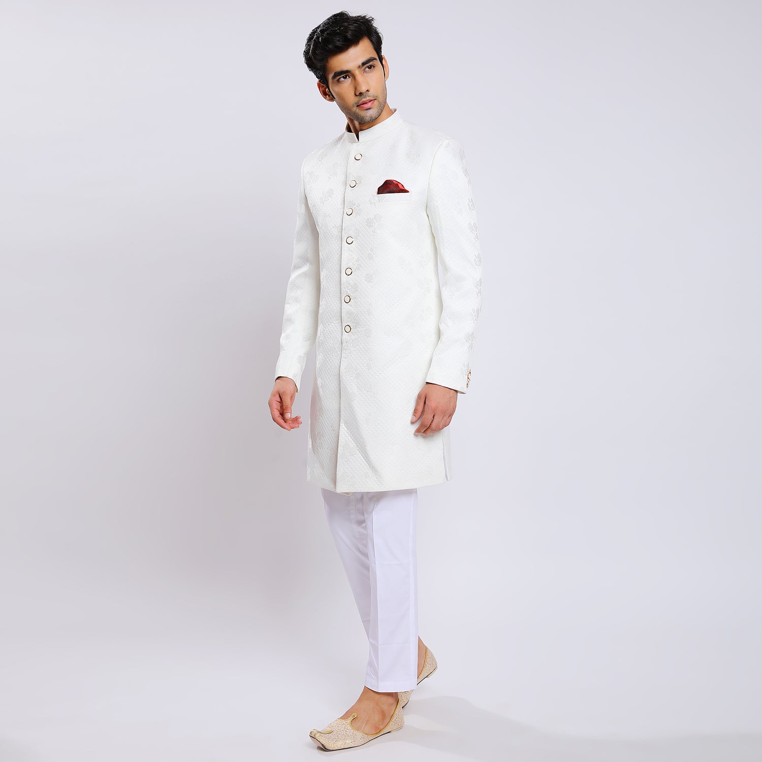 Awadhshree Indo Western White