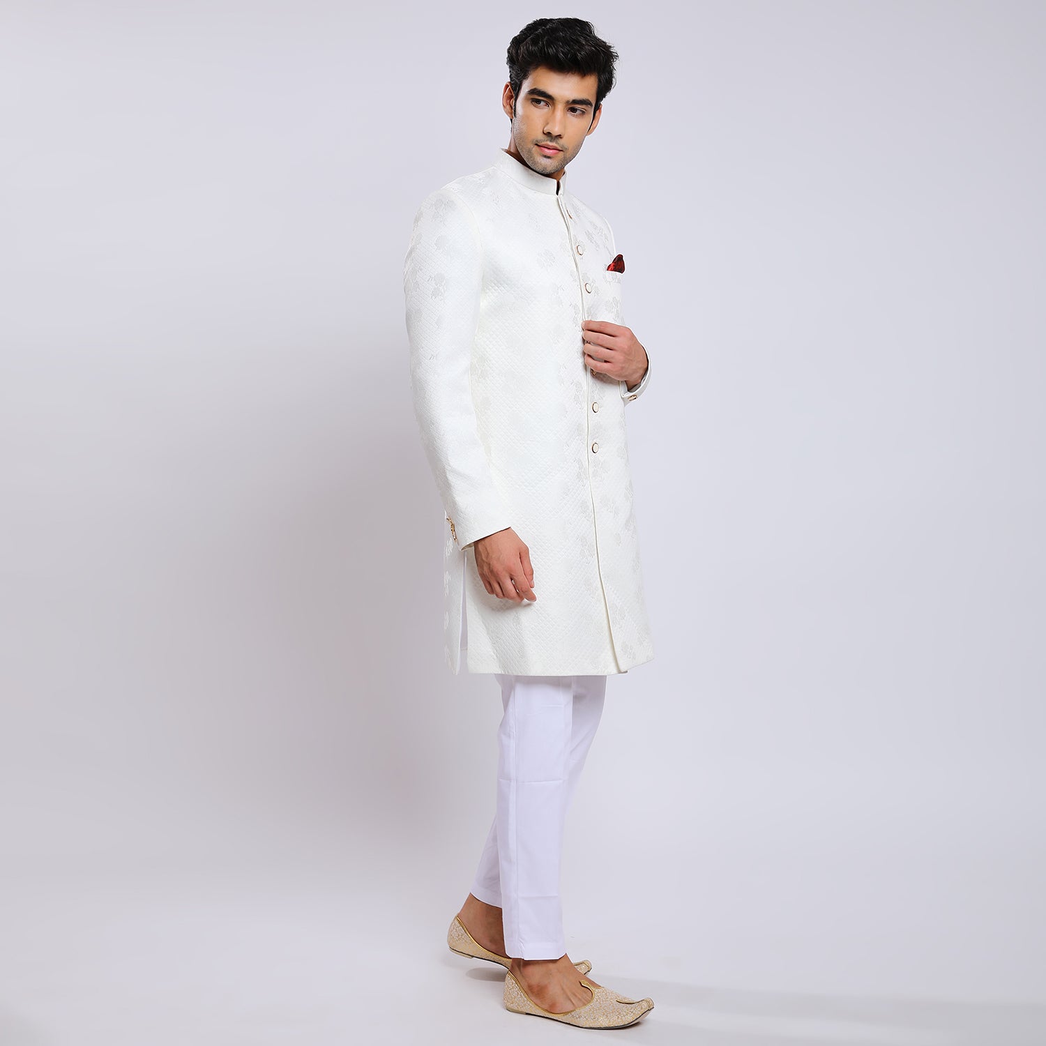 Awadhshree Indo Western White