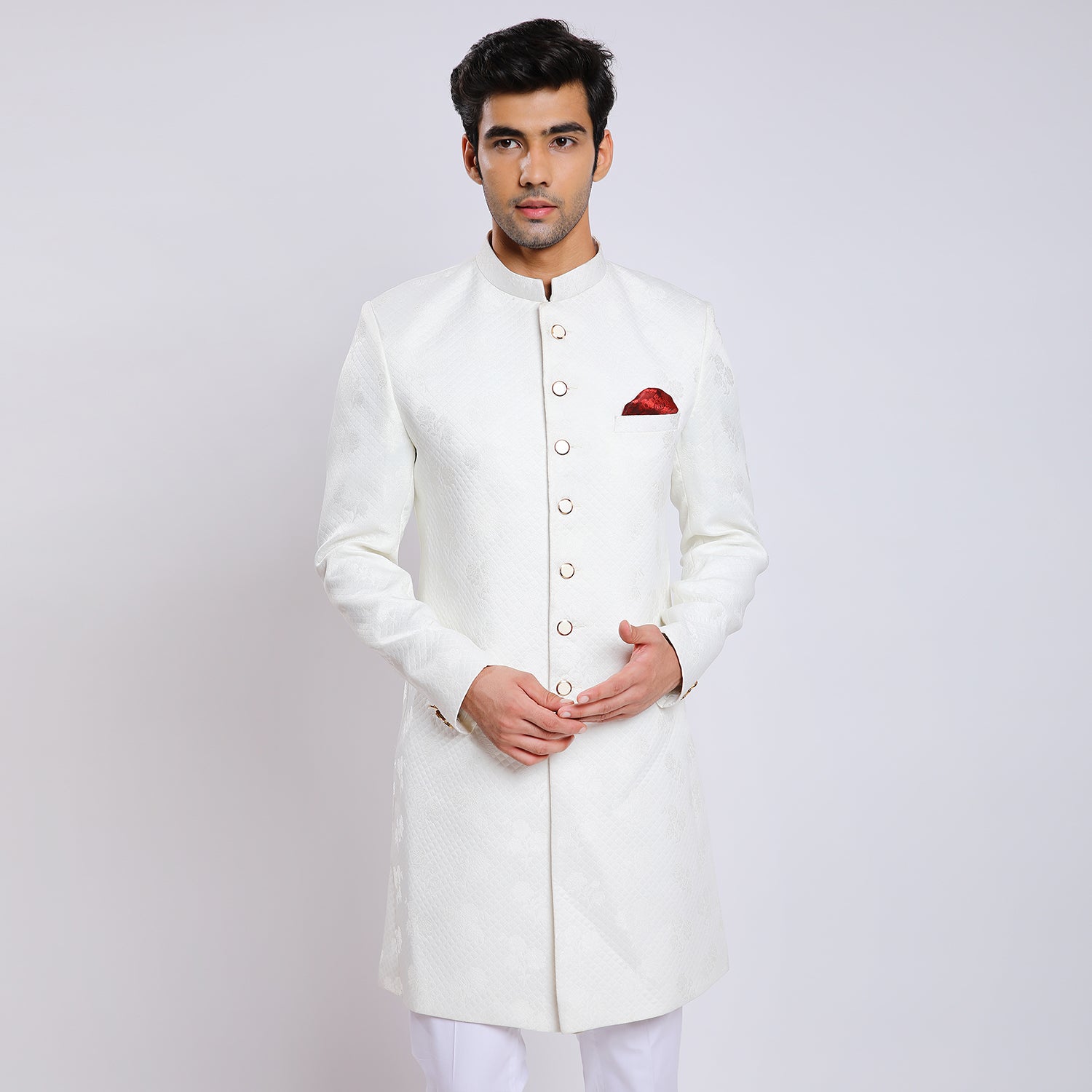 Awadhshree Indo Western White