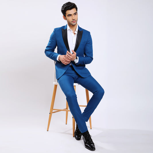 Mentoos Rama Blue Tuxedo Suit