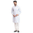 Awadhshree Pink & White Embroidered Kurta Pajama - Wedding & Festive Wear