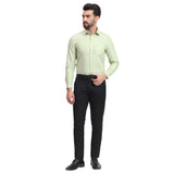 Mentoos Pista Green Cotton Solid Shirt – Formal & Casual Wear