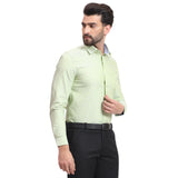 Mentoos Pista Green Cotton Solid Shirt – Formal & Casual Wear