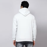 Mentoos Embroidered Hoodie with Kangaroo Pocket Light Grey