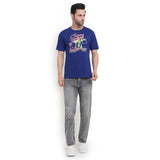 Men's Stylish & Comfy Printed T-Shirt - Blue