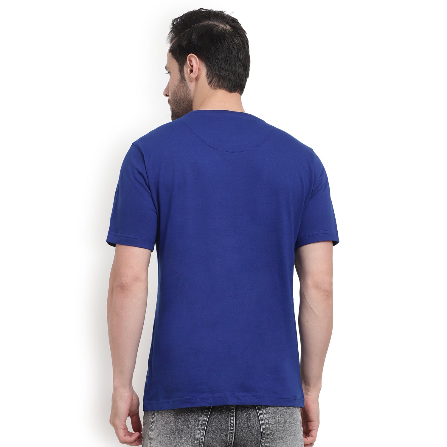 Men's Stylish & Comfy Printed T-Shirt - Blue