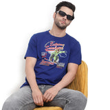 Men's Stylish & Comfy Printed T-Shirt - Blue