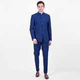 Awadhshree Royal Blue Jodhpuri Bandgala Suit.