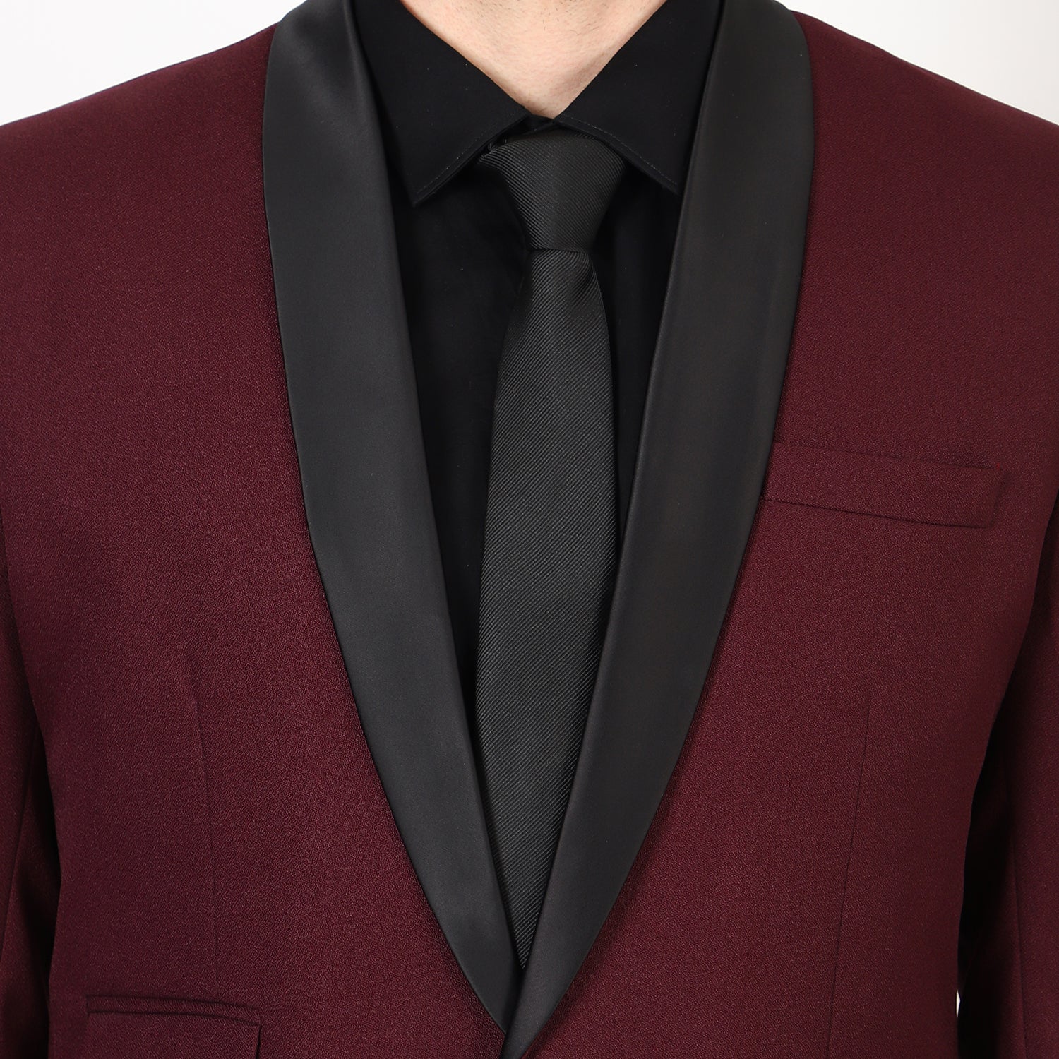 Mentoos Men’s Wine Tuxedo Suit.