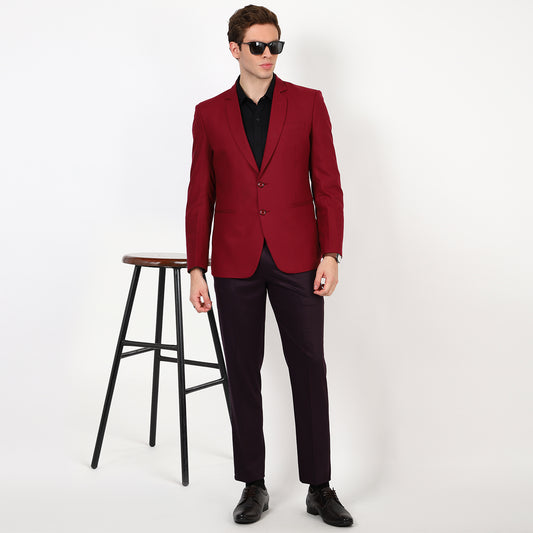 Mentoos Solid Single Breasted Casual Blazer