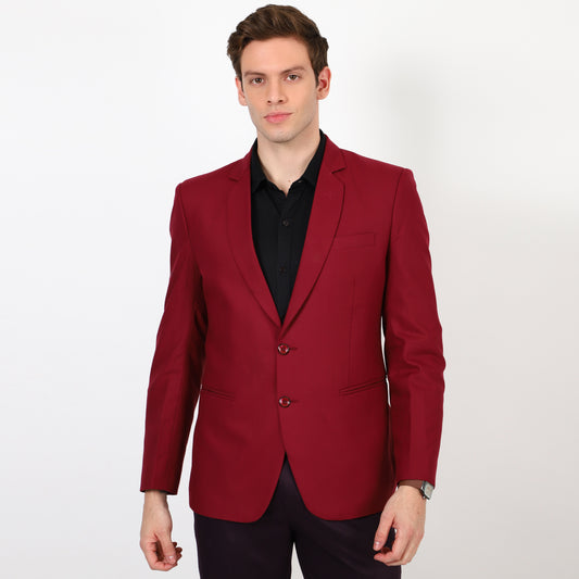 Mentoos Solid Single Breasted Casual Blazer