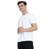 Mentoos Men's Cotton Solid Round Neck Half Sleeves T-shirt