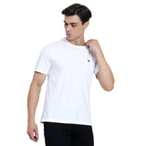 Mentoos Men's Cotton Solid Round Neck Half Sleeves T-shirt