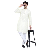 Awadhshree Men's Yellow Cotton Blend Kurta Pajama Set - Elegant Ethnic Wear For All Occasions