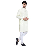 Awadhshree Men's Yellow Cotton Blend Kurta Pajama Set - Elegant Ethnic Wear For All Occasions