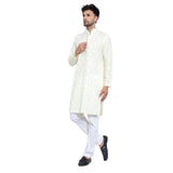 Awadhshree Men's Yellow Cotton Blend Kurta Pajama Set - Elegant Ethnic Wear For All Occasions