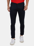 Slim fit flat front chinos__Black