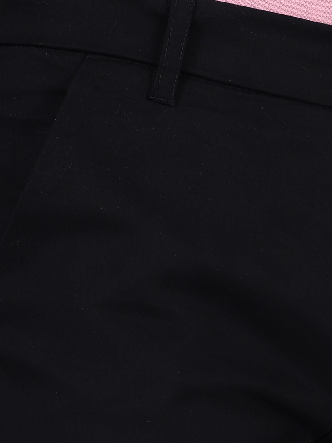 Slim fit flat front chinos_Black