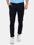 Slim fit flat front chinos___Blue