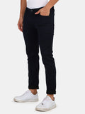 Slim fit flat front trouser____Blue