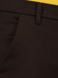 Slim fit flat front chinos_Brown