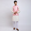 Awadhshree self design nehru jacket Pink